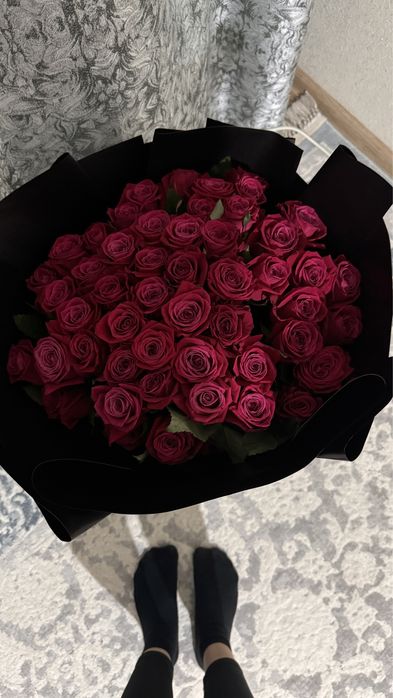 Свежие розы 51шт!!!