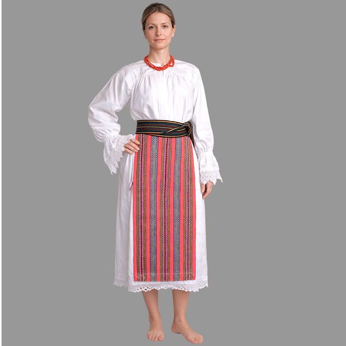 Costum popular vechi din Banat masura M-L, port popular autentic