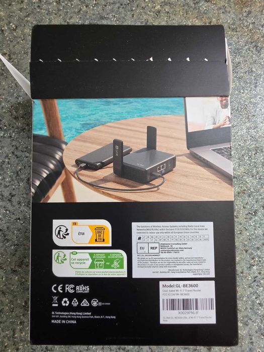 Slate 7 Dual-band Wi-Fi 7 Travel Router GL-BE3600