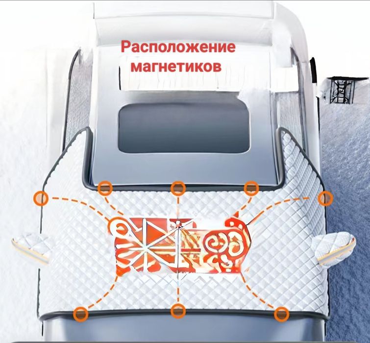 Тент накидка на лобовое всесезонка