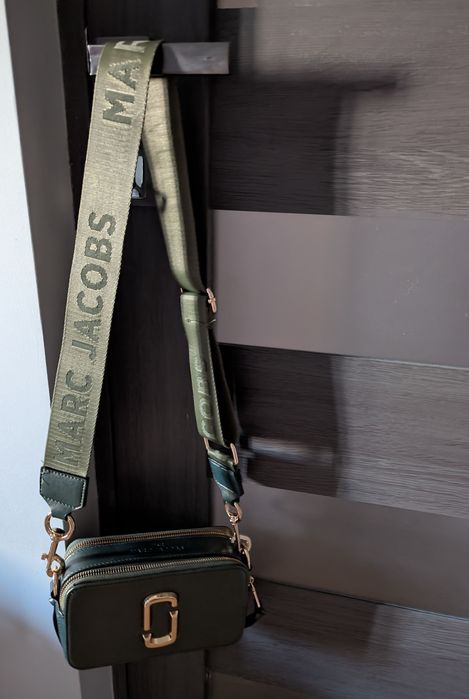 Marc Jacobs Green Snapshot geantă crossbody