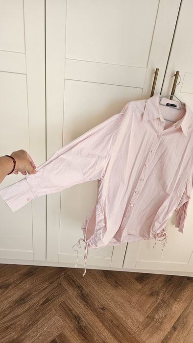 ZARA oversized Риза в връзки, размер S-M