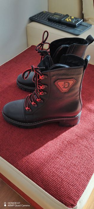 Ghete de iarna din piele