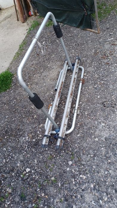 Portbagaj două biciclete pentru rulotă se montează pe proțap suport biciclete rulotă în față pe proțap