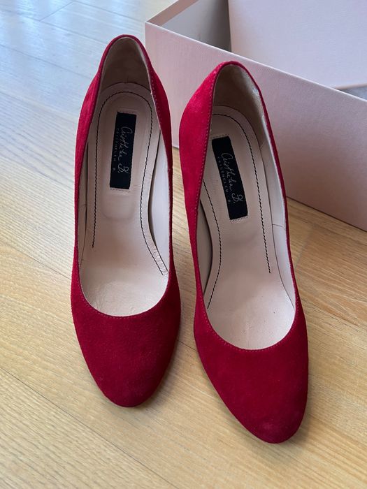 Дамски официални обувки, естествен велур No 37