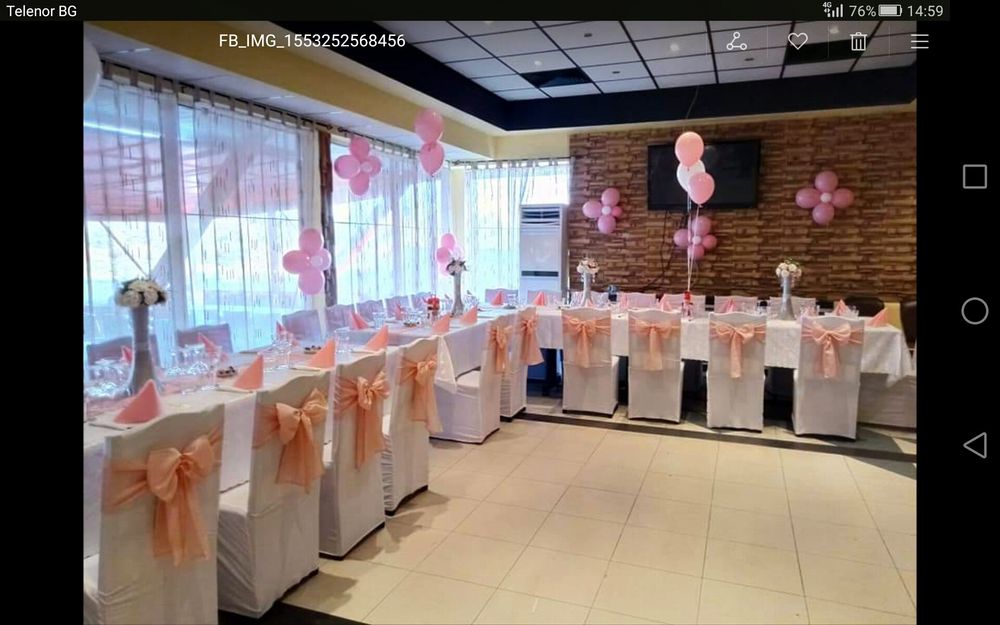 Бял калъфза столове  и покривки на едро