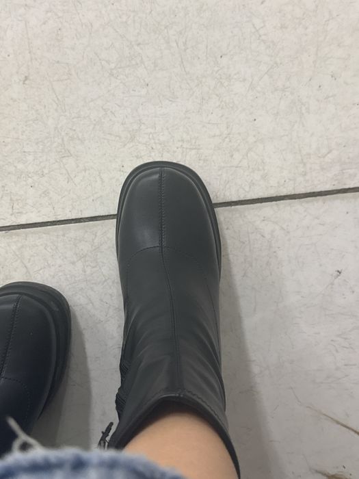 Батильоны черные на каблуке