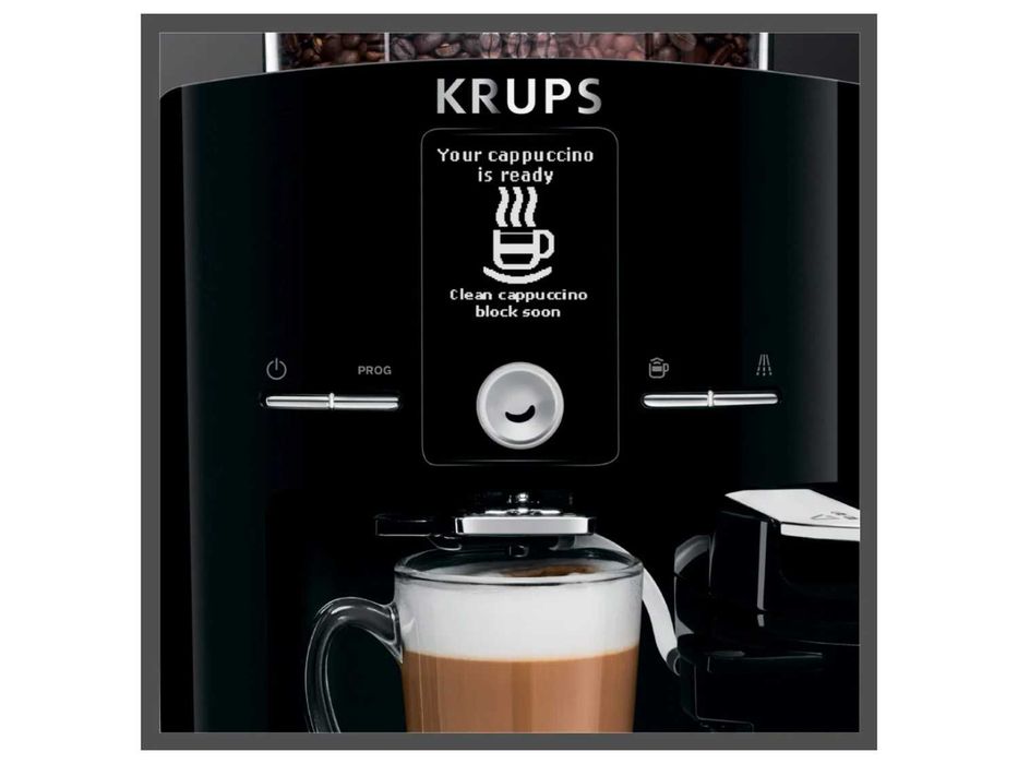 Кафеавтомат Krups Latt'Espress EA8298 с млечен контейнер и One Touch капучино Каферобот