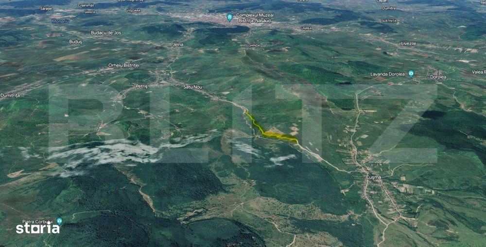 Teren, 1000 mp, zona Cusma