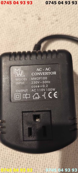 transformator traf 110V la 100W nou cu proba