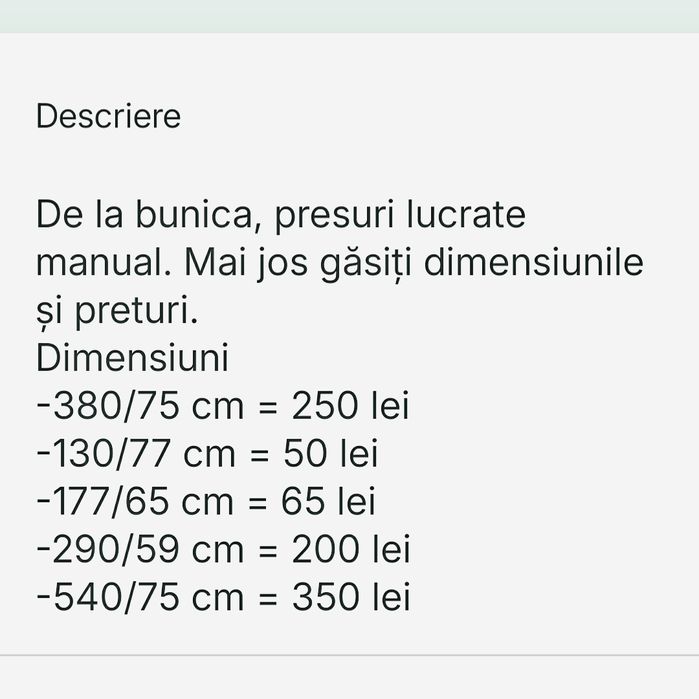 Vand covoare taranesti, lucrate manual, din carpe