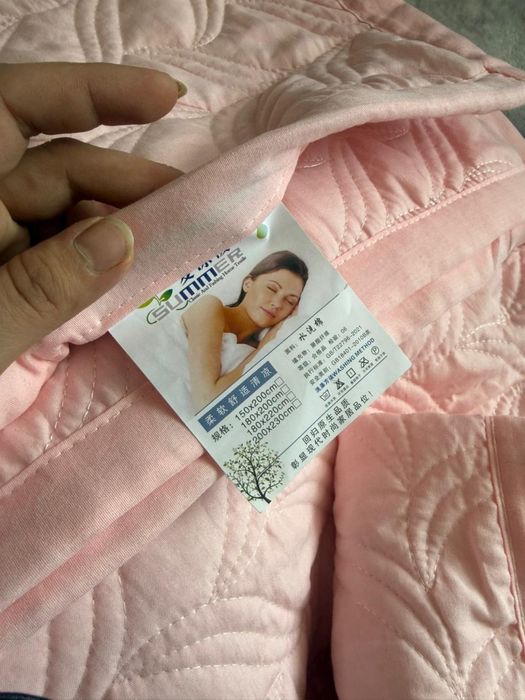 Покрывало нежно розовое