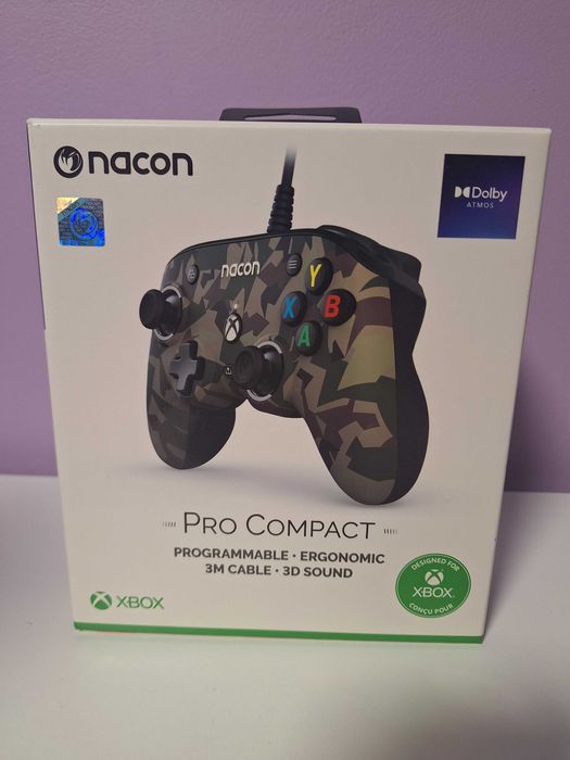 Nacon - Pro Compact, зелен камуфлаж (Xbox One/Series S/X/PC)