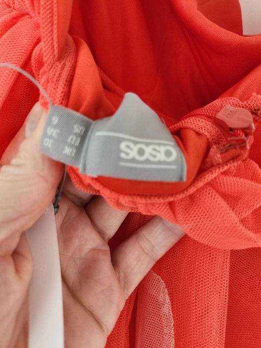 Rochie ASOS,  NOUĂ, de vară, de petrecere,  elegantă culoarea somon