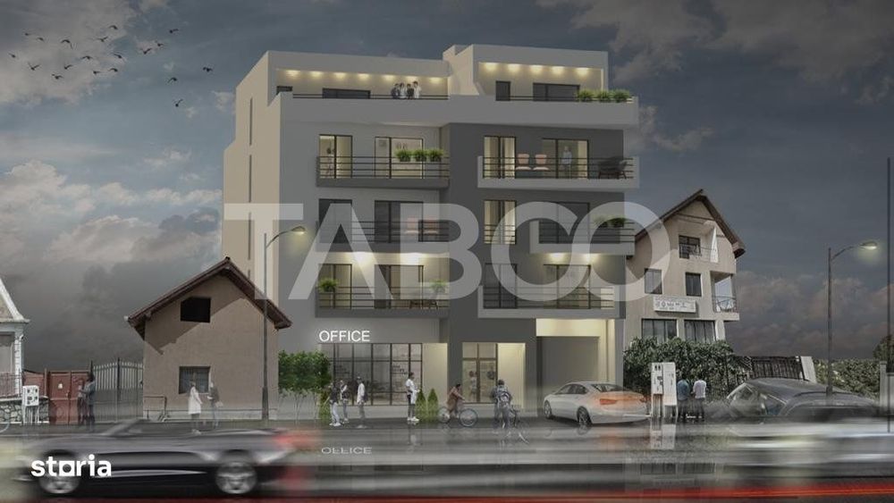 Spatiu comercial de vanzare cu vad pietonal si auto Turnisor Sibiu