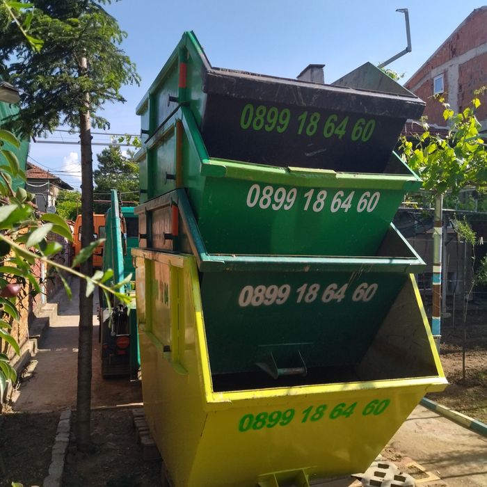 Контейнери под наем 4 и 6 кубика  - София и региона - Без почивен ден!