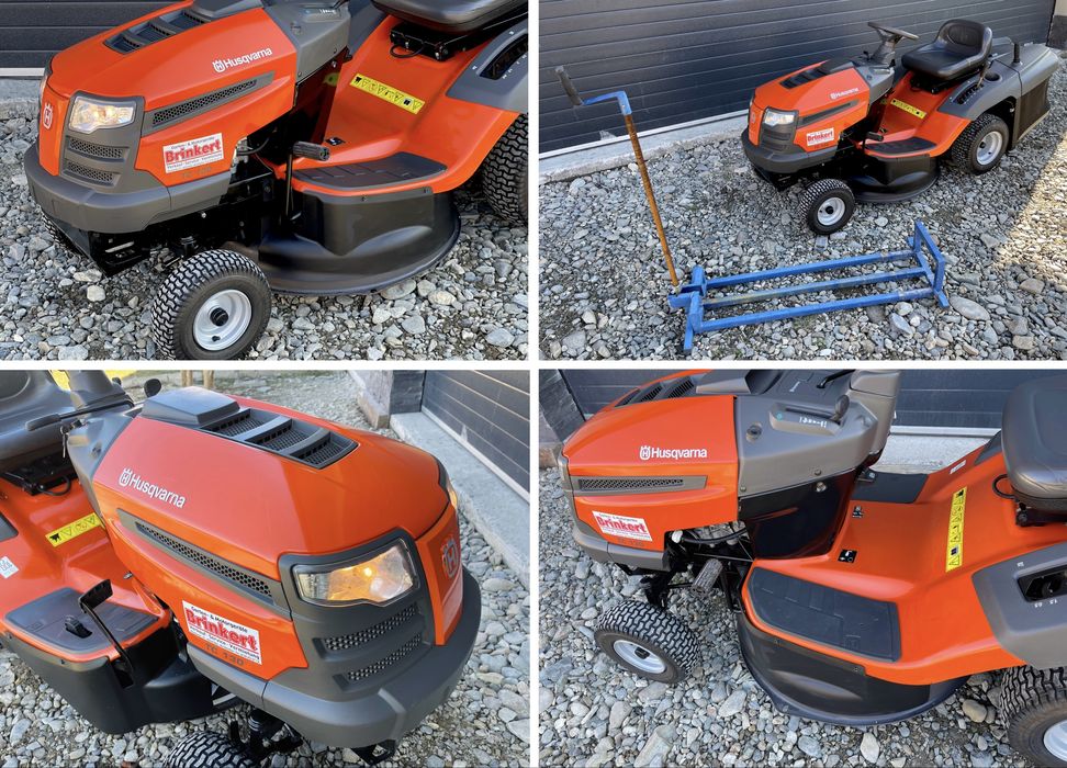 Tractoraș de tuns iarba/gazon Husqvarna TC 130 2014 / cu Coș pentru depozitare iarbă / 350cc / 12.5 cai  Recent adus !