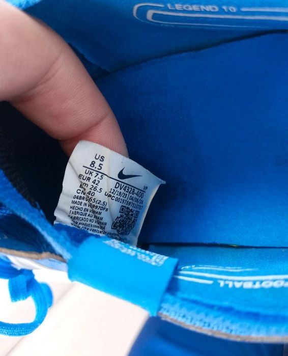 Nike Tiempo Legend 10 Elite FG - Blue/White (Model Profesional)