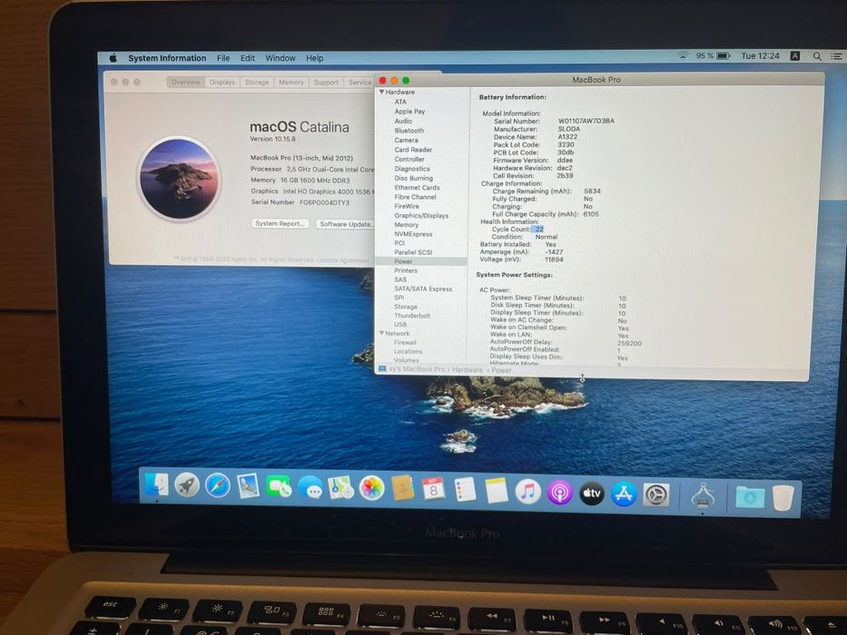 MacBook Pro 13" Mid 2012 – i5 2.5GHz / 16GB RAM / 120GB SSD
