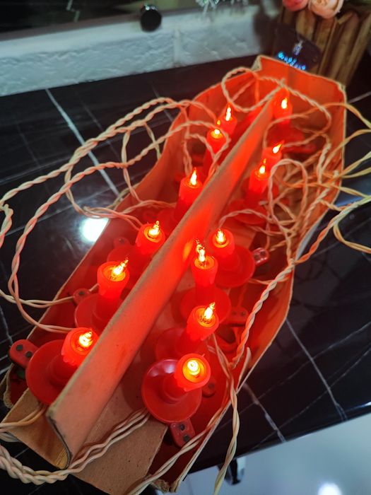 Винтажная елочная герлянда