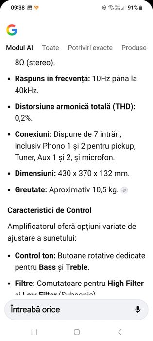 Statie lenco a50 cu vumetre.