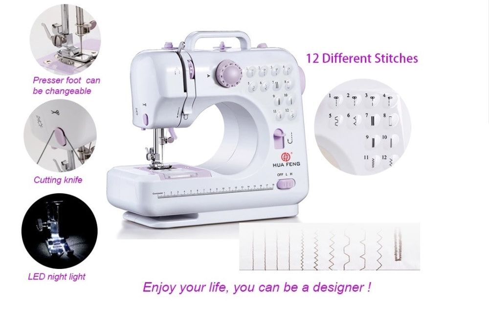 Электрическая мини швейная машина с 12 стежки tikuv mashina Im30