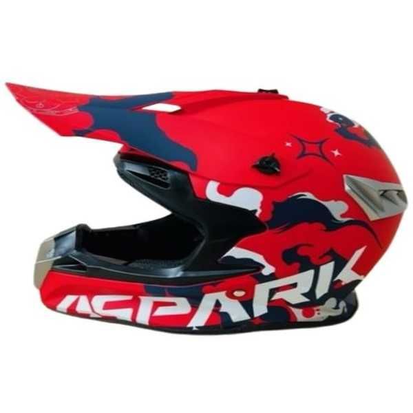 Кросова каска, За мотор, Атв, Велосипед, S, M и L размер, Червен