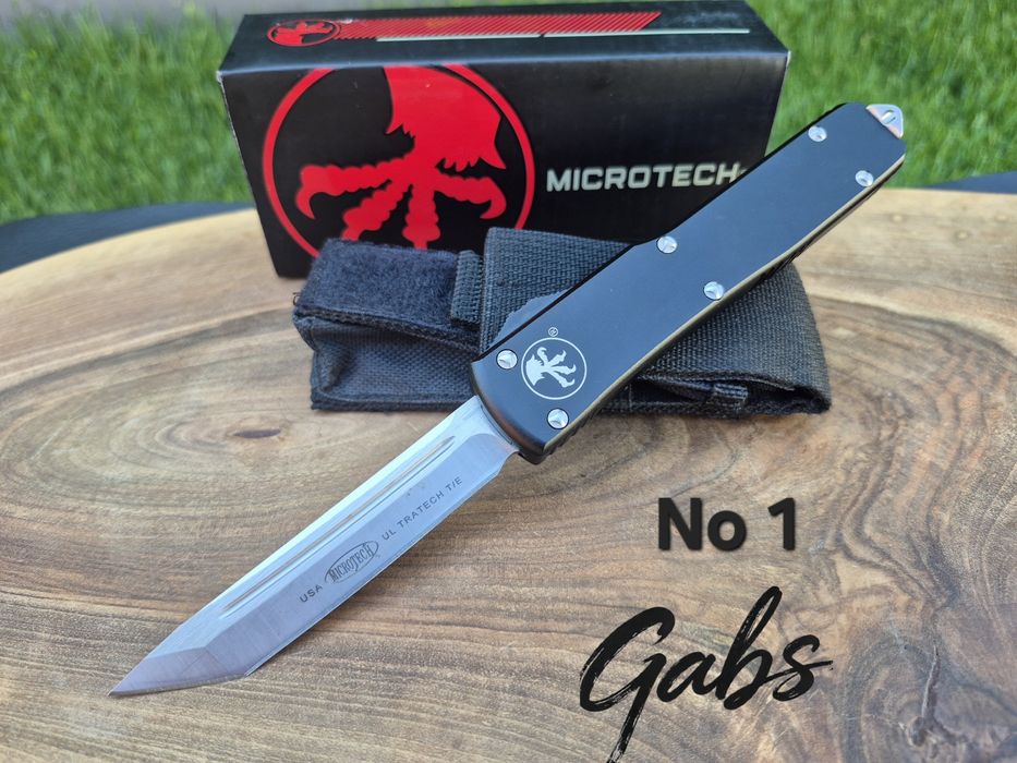 Автоматичен нож MICROTECH Ultratech НОВ  модел  с текстилен калъф