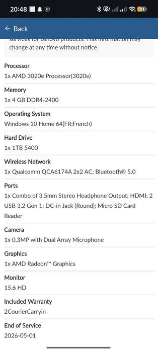 Lenovo ideapad 3