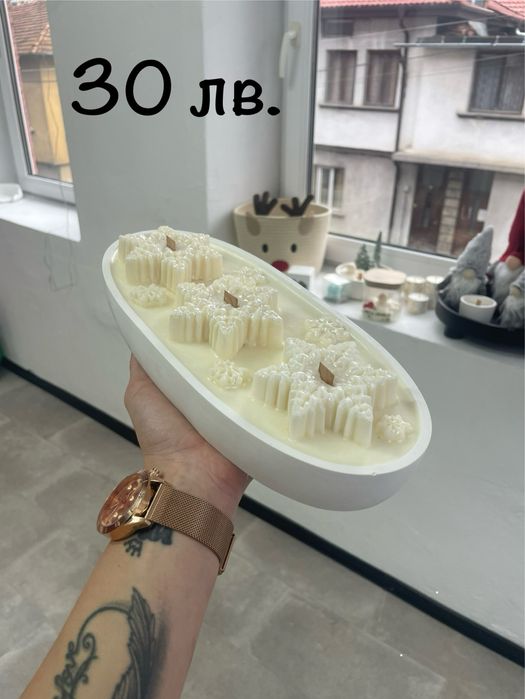 Ръчно изработени соеви свещи