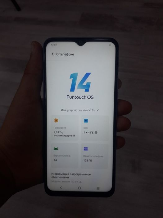 Vivo Y17s 4/128 Gb Ideal yengi telfon karobka dokument