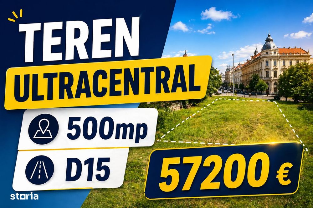 Teren Centru - Cel Mai Mic Preț De Pe Piata