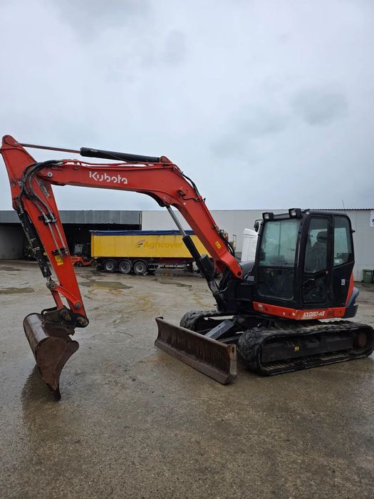 Kubota KX080-4 alpha excavator pe senile midiexcavator compact 8 tone / 2cupe