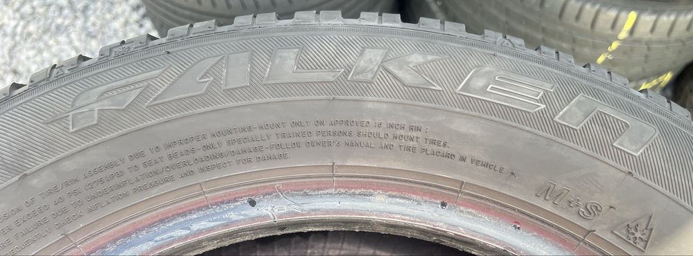 4бр 215/55/16 на 7мм с 20дот Фалкен