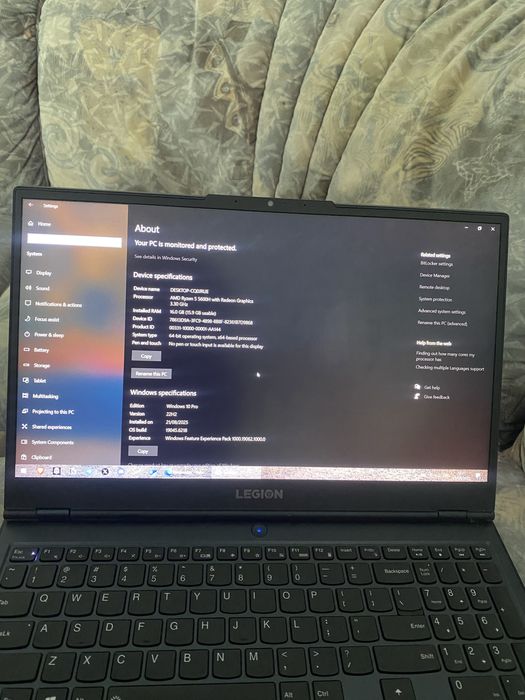 Lenovo Legion 5 RTX 3060 Ryzen 5 5600H 16Gb 512GB SSD+mouse+tastatura