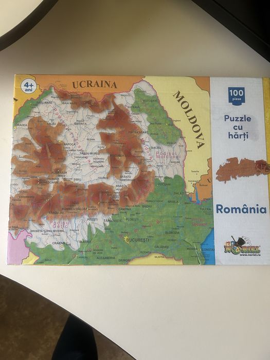 Puzzle harta Romaniei