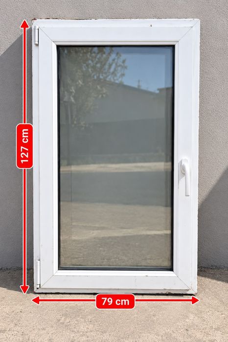 Ușă termopan PVC 208x100 + geam termopan PVC 127x79 Constanța