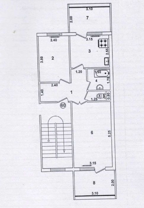 ШайхонтохурI Ц15 продаётся 2х комнатная