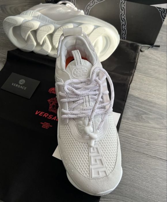 Sneakers versace chain reaction triple white