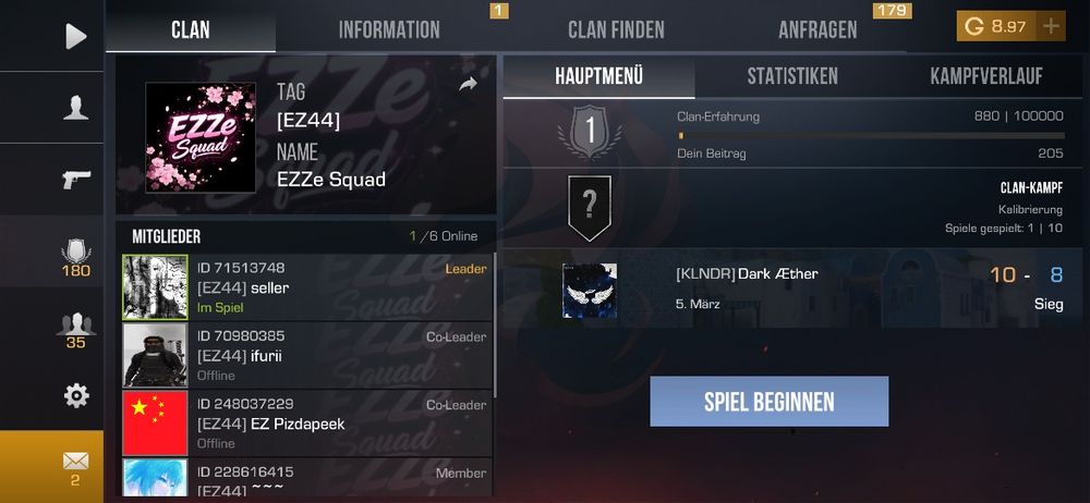 Стандофф 2 олд акк