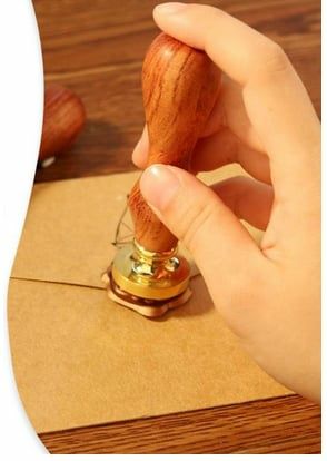 Восъчен печат Свобода или смърт , България , Комплект : печат , лъжица