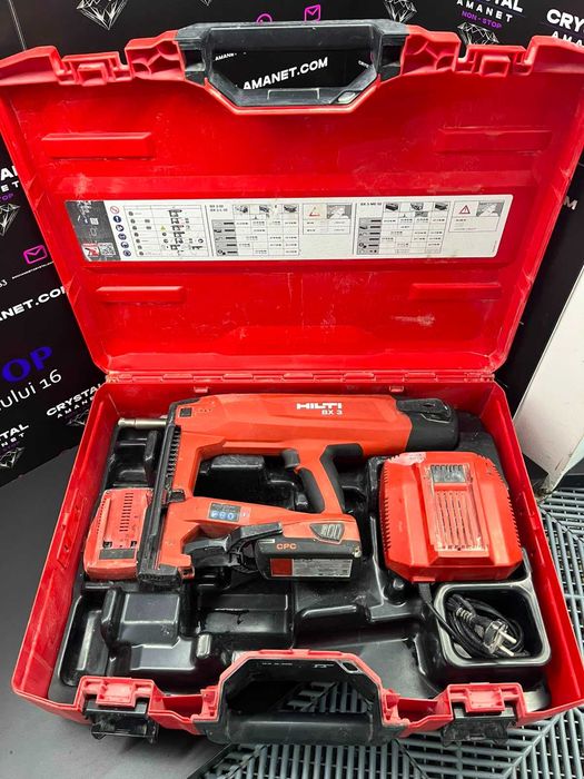 Hilti BX3 - Pistol Profesional De Batut Cuie In Beton Sau Metal