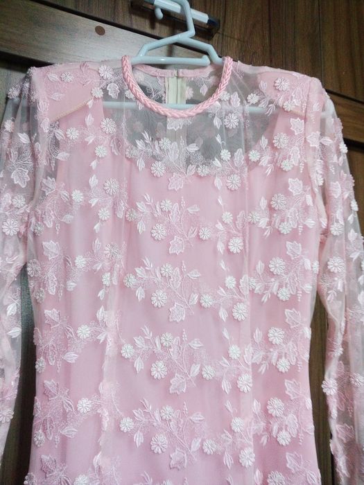 Келинлар учун гипюр узун куйлак.Длинное гипюровое платье для невесты