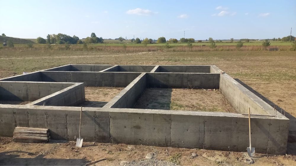 Фундамент Опалубка Бетон