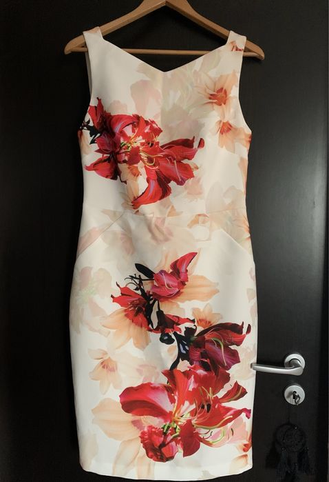 Rochie pentru ocazii/banchet/petrecere cu imprimeu floral