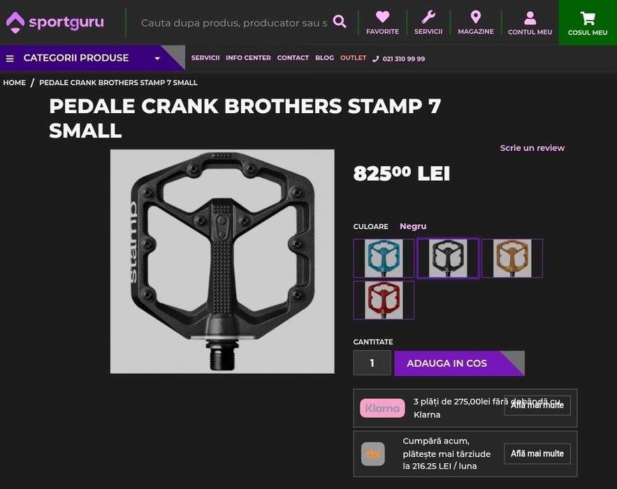 pedale Crankbrothers STAMP 7 pt MTB ENDURO DH
