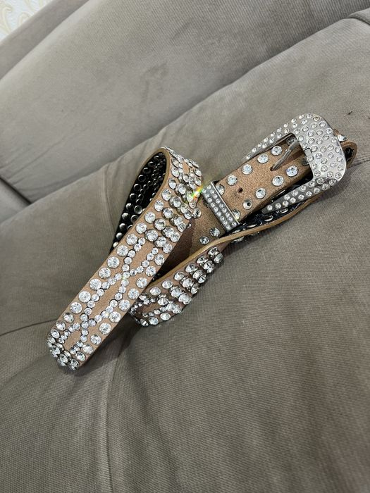Ремень со стразами Чехия