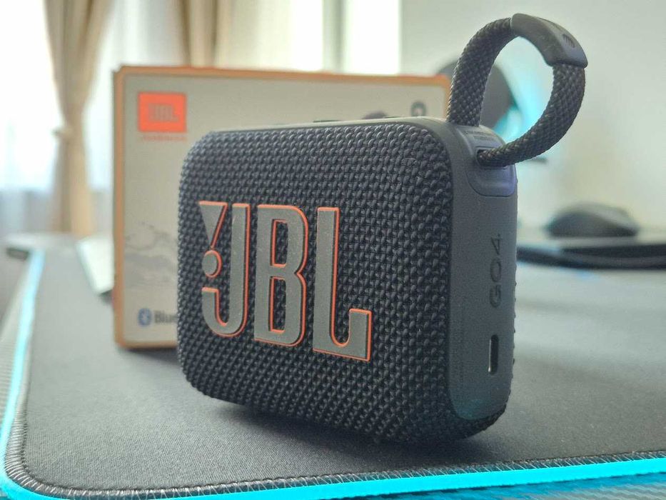 Преносима тонколона JBL Go 4, IP67, Bluetooth, Auracast, Черен