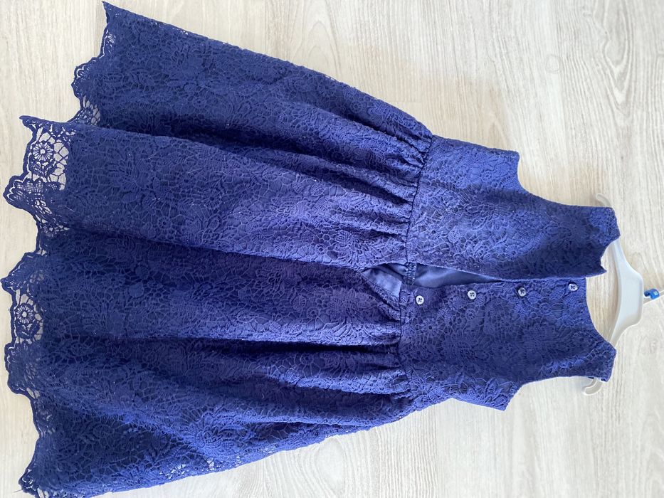 Детска синя рокля