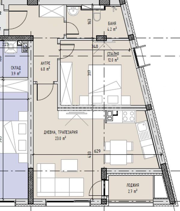 Продава се Двустаен апартамент в София, Малинова долина - 74 кв.м за 1173 €/кв.м - Снимка #5